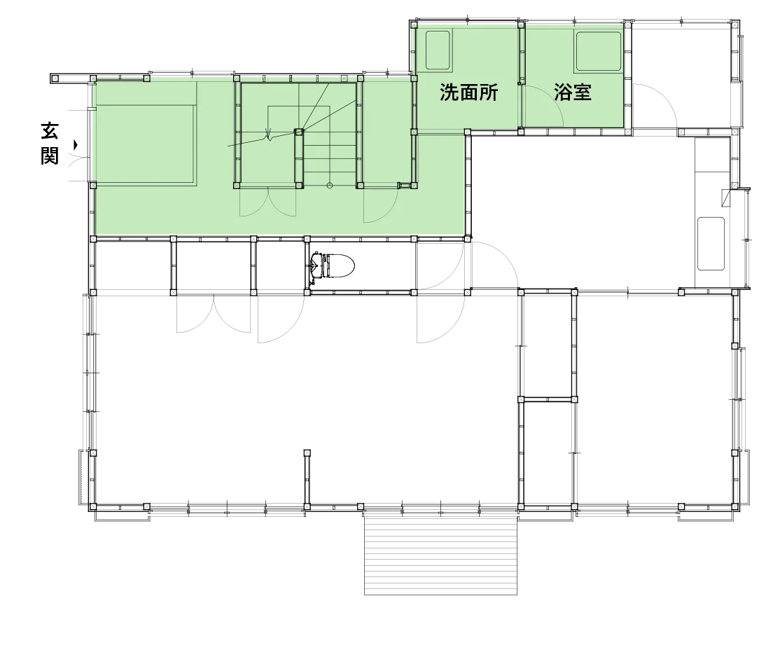 シェアスペースの間取り図